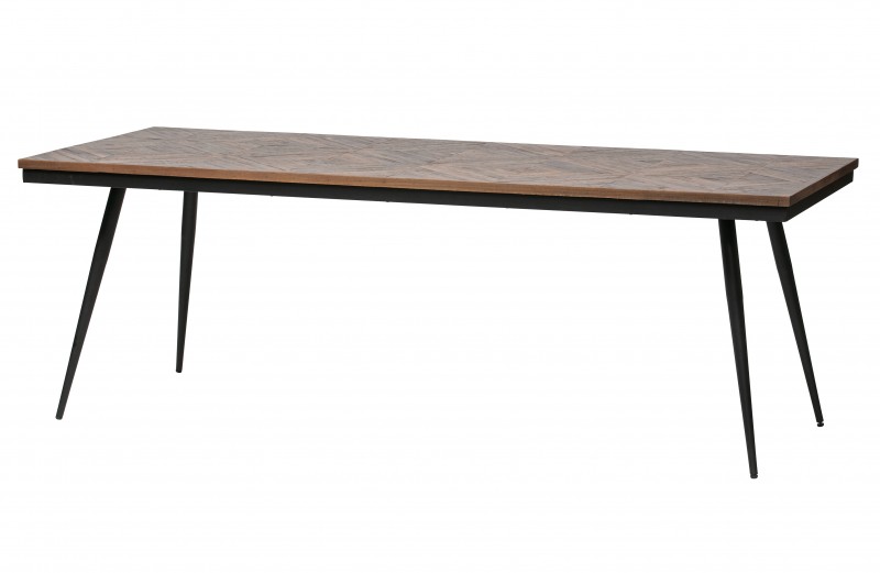 DINING TABLE ROMBUS 220 RECYCLED WOOD       - DINING TABLES